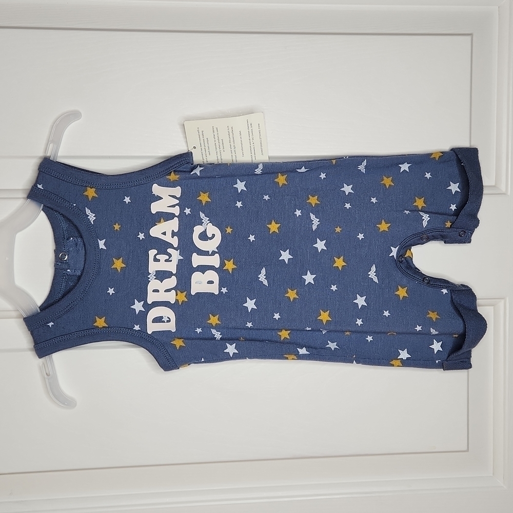 Junk Food Day Off Baby Wonder Woman Sleeveless One Piece Size 6M NWT